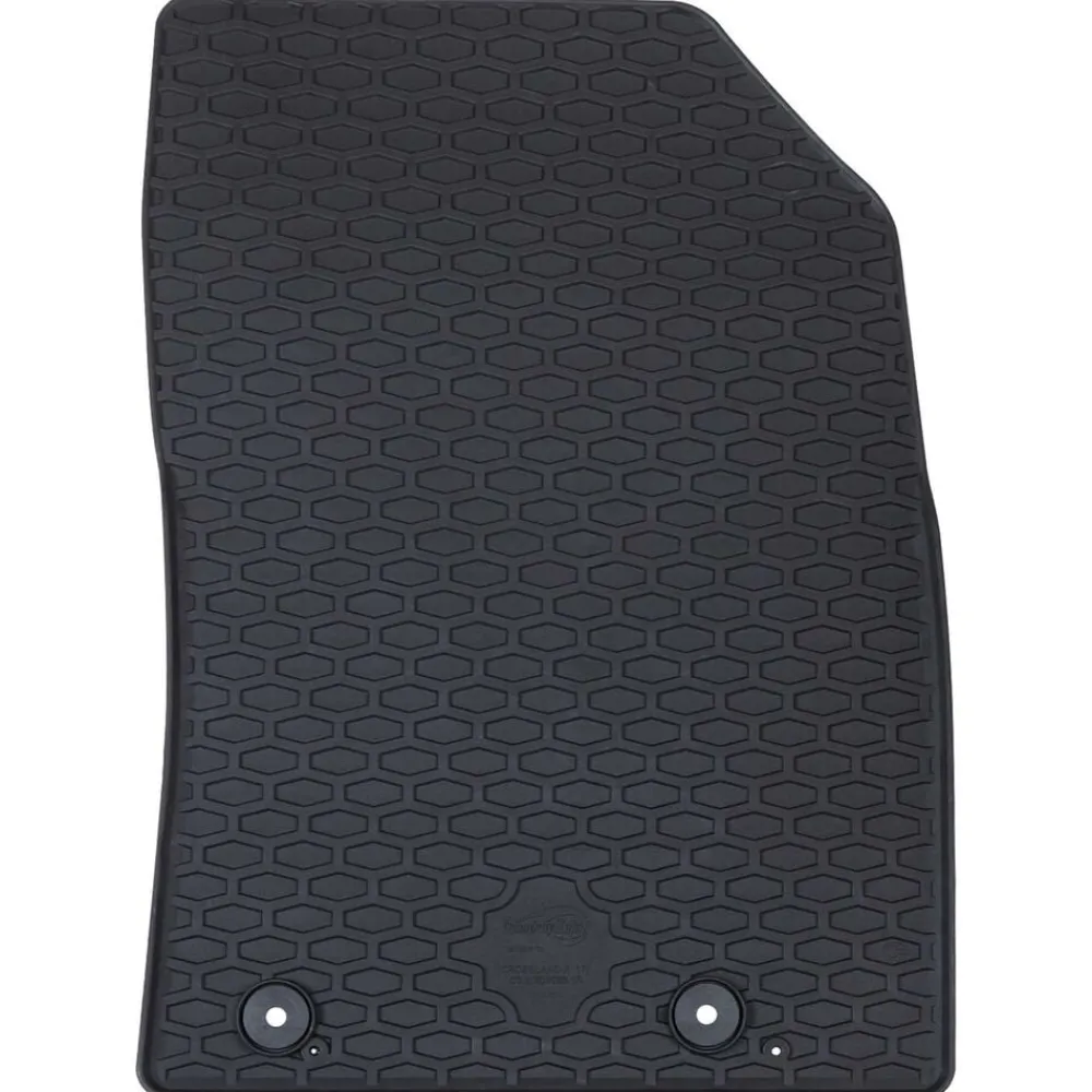 vidaXL Alfombrilla de Coche 4 pcs Negro Goma Outlet