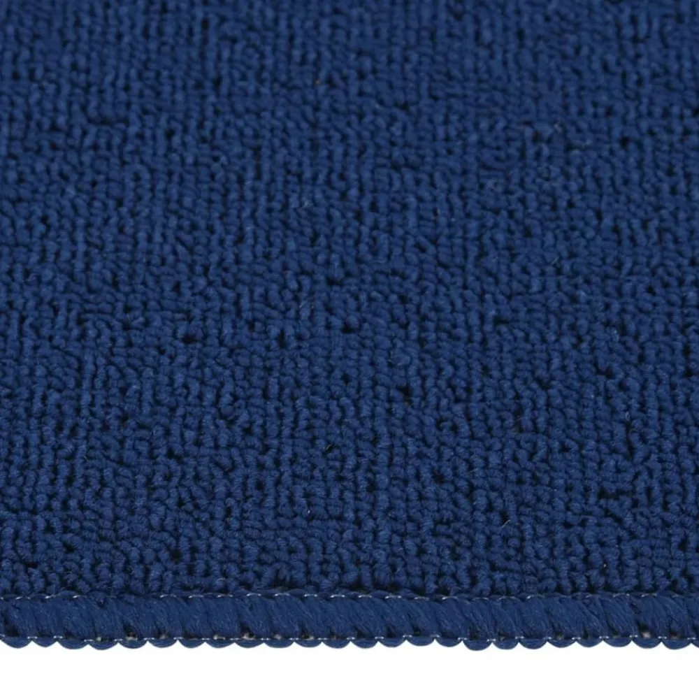 vidaXL Alfombrilla de escalera 15 uds marino rectangular 60x25 cm Azul Discount