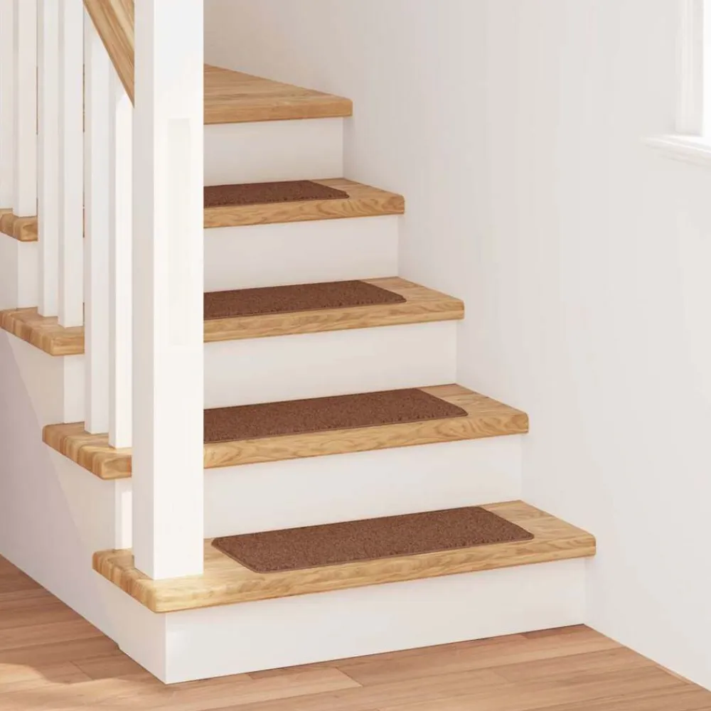 vidaXL Alfombrillas Antideslizantes para Escalera 15 pcs Amarillo Amarillo oscuro Outlet