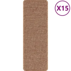 vidaXL Alfombrillas Antideslizantes para Escalera 15 pcs Amarillo Amarillo claro Clearance