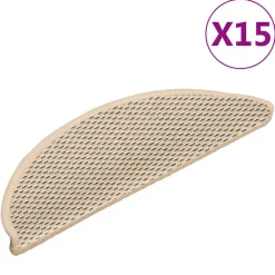 vidaXL Alfombrillas autoadhesivas sisal 15 uds 56x17x3 cm Bereber Clearance