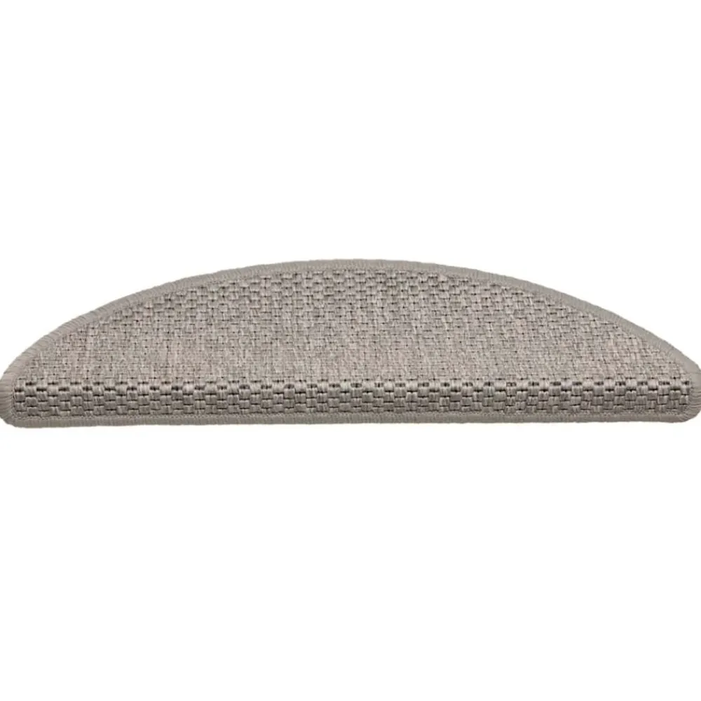 vidaXL Alfombrillas autoadhesivas sisal 15 uds 56x17x3 cm Plateado Outlet