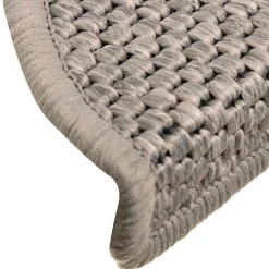 vidaXL Alfombrillas autoadhesivas sisal 15 uds 56x17x3 cm Plateado Outlet
