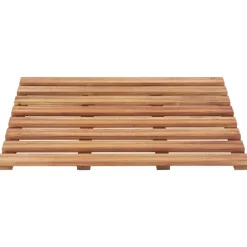 vidaXL Accesorios Para El Baño-Alfombrillas de baño 2 uds madera maciza de acacia 56x37 cm