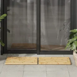 vidaXL Accesorios Para El Baño-Alfombrillas de baño 2 unidades bambú 50x35 cm