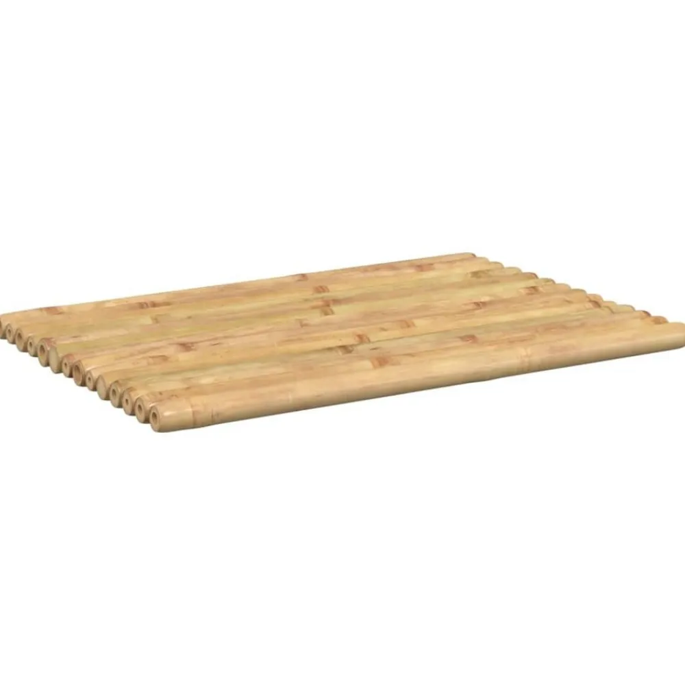vidaXL Accesorios Para El Baño-Alfombrillas de baño 2 unidades bambú 50x35 cm