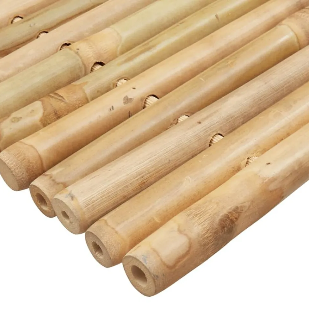 vidaXL Accesorios Para El Baño-Alfombrillas de baño 2 unidades bambú 50x35 cm