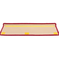 vidaXL Alfombrillas de escalera autoadhesivas 5 uds 65x21x4 cm Rojo