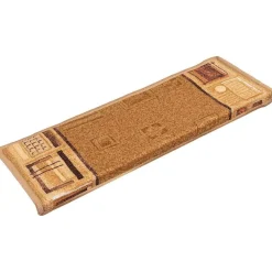 vidaXL Productos Del Hogar-Alfombrillas de escalera autoadhesivas 5 uds 65x21x4cm