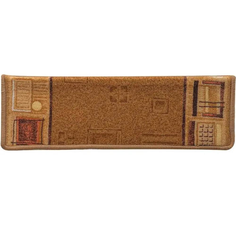 vidaXL Productos Del Hogar-Alfombrillas de escalera autoadhesivas 5 uds 65x21x4cm