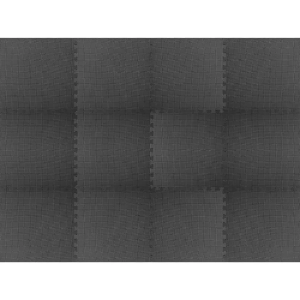 vidaXL Alfombrillas de goma EVA negras 12 uds 4,32 ㎡ Negro Online