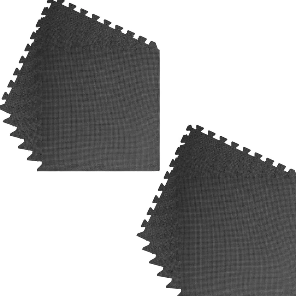 vidaXL Alfombrillas de goma EVA negras 12 uds 4,32 ㎡ Negro Online