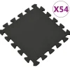 vidaXL Alfombrillas de goma EVA negra 54 uds 4,86㎡ Best