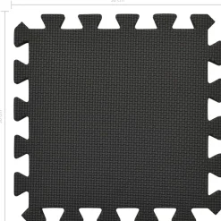 vidaXL Alfombrillas de goma EVA negra 54 uds 4,86㎡ Best
