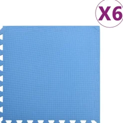 vidaXL Fitness Y Musculación-Alfombrillas de goma EVA 6 uds 2,16 ㎡