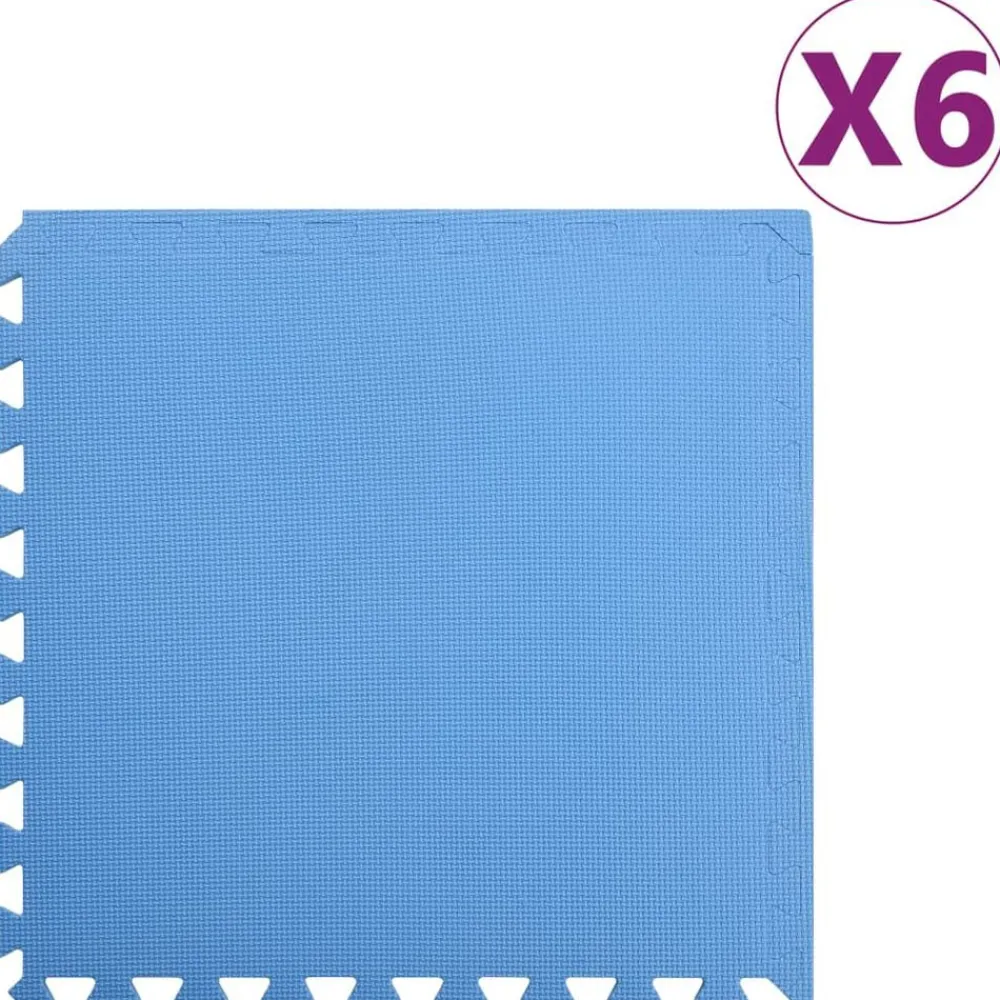 vidaXL Fitness Y Musculación-Alfombrillas de goma EVA 6 uds 2,16 ㎡