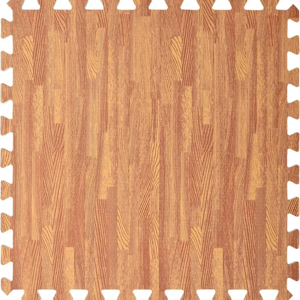 vidaXL Fitness Y Musculación-Alfombrillas de goma EVA vetas de madera 54 uds 2,16 ㎡