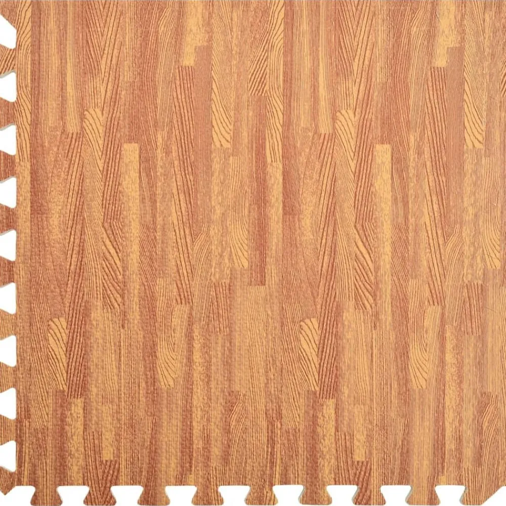 vidaXL Fitness Y Musculación-Alfombrillas de goma EVA vetas de madera 54 uds 2,16 ㎡