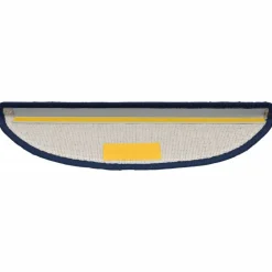 vidaXL Alfombrillas para escaleras 15 unidades 56x17x3 cm Semicircular Azul Clearance