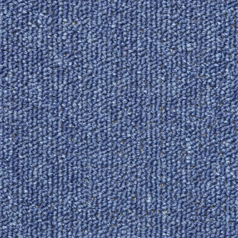 vidaXL Alfombrillas para escaleras 15 unidades 56x17x3 cm Semicircular Azul Clearance