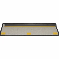 vidaXL Productos Del Hogar-Alfombrillas para escaleras 15 unidades 65x21x4 cm Borde Rectangular