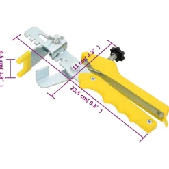 vidaXL Herramientas-Alicates para nivelación de azulejos acero y PP