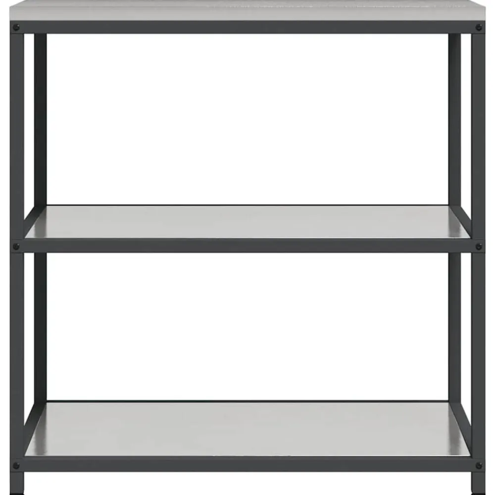 vidaXL Armarios Y Almacenamiento-Almacenamiento de cocina Plateado 90 x 50 x 92 cm Acero