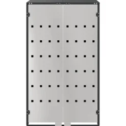 vidaXL Almacenamiento de Contenedor Rodante con Tapa Abatible a Gas para Contenedor de 240L