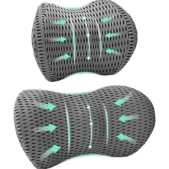 vidaXL Ropa De Casa-Almohada cervical, Almohada lumbar Espuma Viscoelástica
