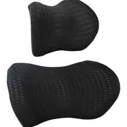 vidaXL Almohada cervical, Almohada lumbar Espuma Viscoelástica Negro Sale