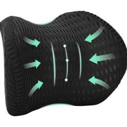 vidaXL Almohada cervical Espuma Viscoelástica Negro Online