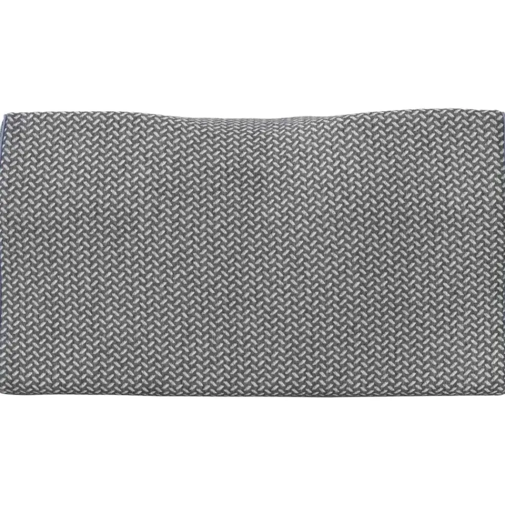 vidaXL Almohada con almohada 60 x 34 x 11 cm Poliéster Gris Hot