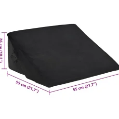 vidaXL Ropa De Casa-Almohada en forma de cuña 55 x 55 x 26 cm