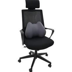 vidaXL Almohada lumbar Espuma Viscoelástica 40 x 32 x 14 cm Gris Sale