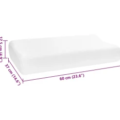 vidaXL Ropa De Casa-Almohada para dormir 60 x 37 x 12,5 cm Espuma Viscoelástica