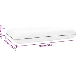 vidaXL Ropa De Casa-Almohada para dormir Liso 80 x 40 x 12 cm Espuma de Gel