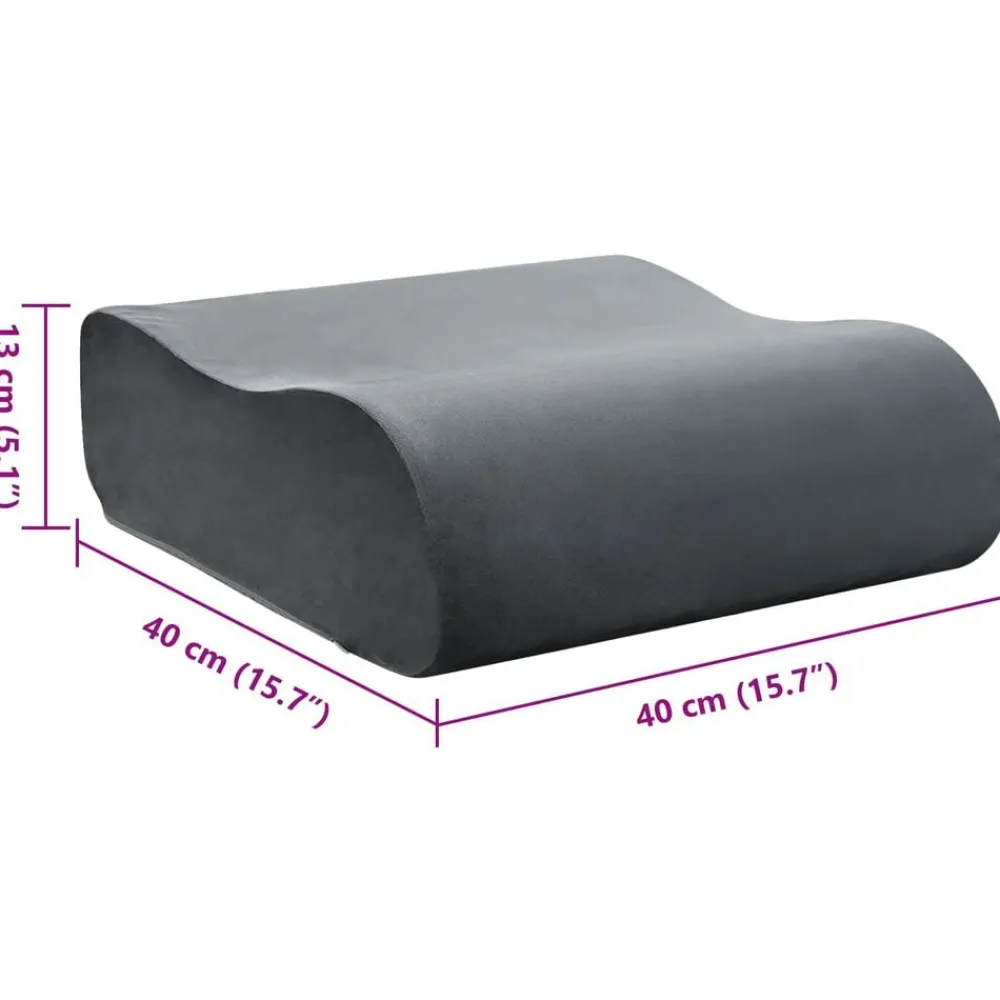 vidaXL Ropa De Casa-Almohada para el asiento Liso 40 x 40 x 13 cm Espuma PU