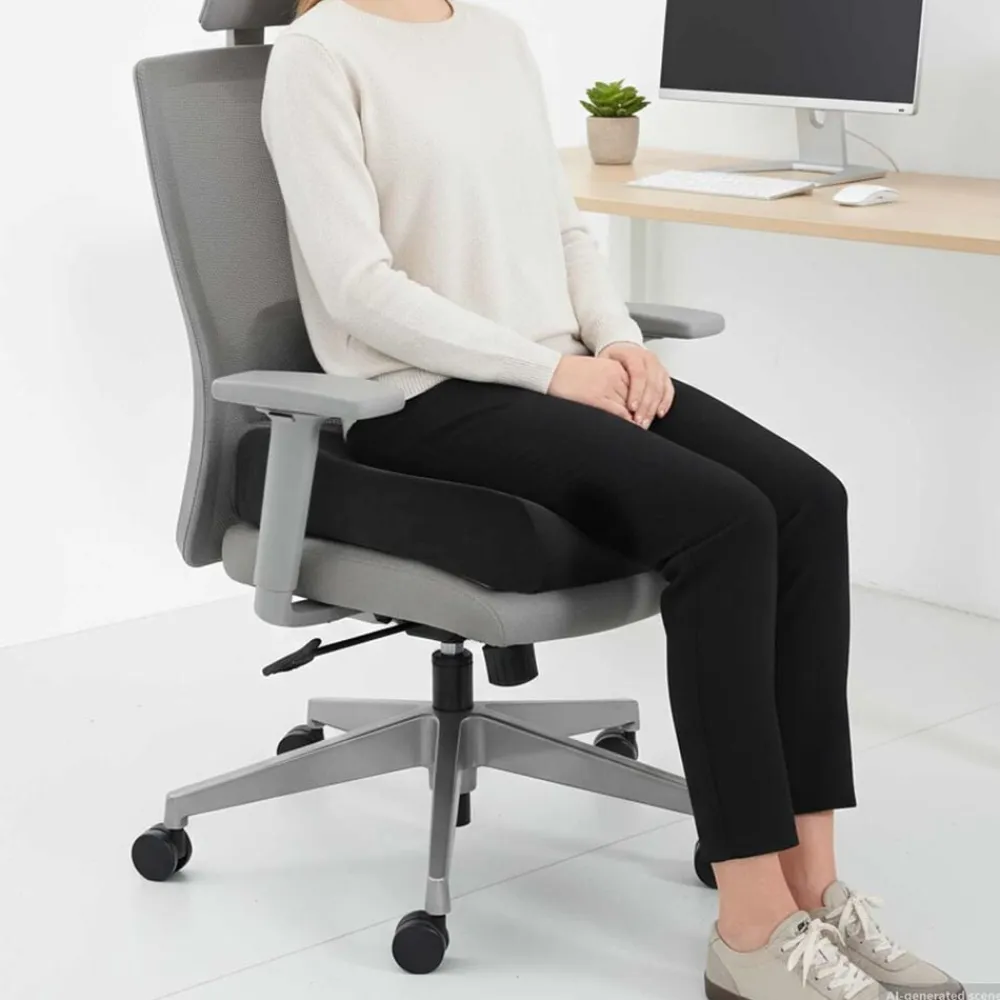 vidaXL Almohada para el asiento Liso 40 x 40 x 13 cm Espuma PU Negro