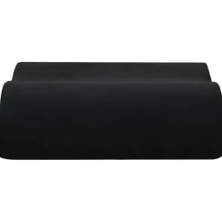 vidaXL Almohada para el asiento Liso 40 x 40 x 13 cm Espuma PU Negro