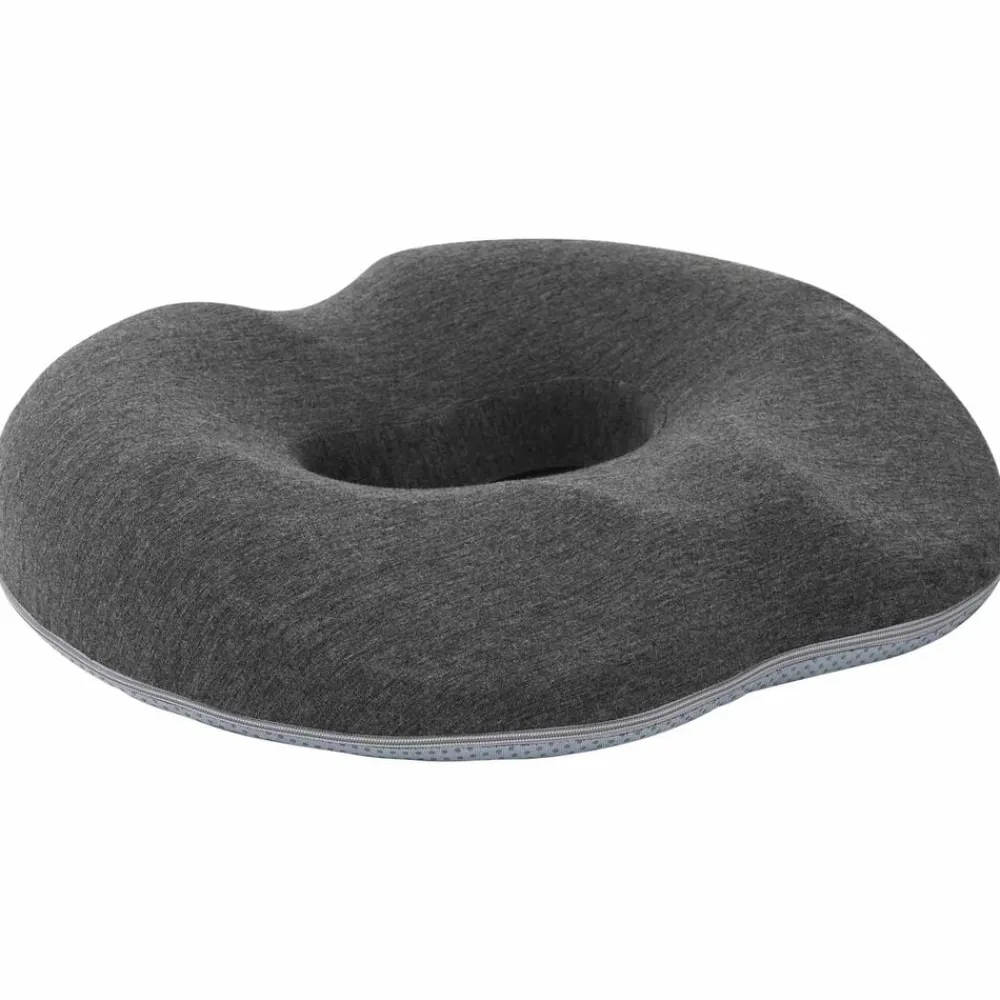 vidaXL Almohada para el asiento 42 x 36,5 x 8 cm Gris oscuro
