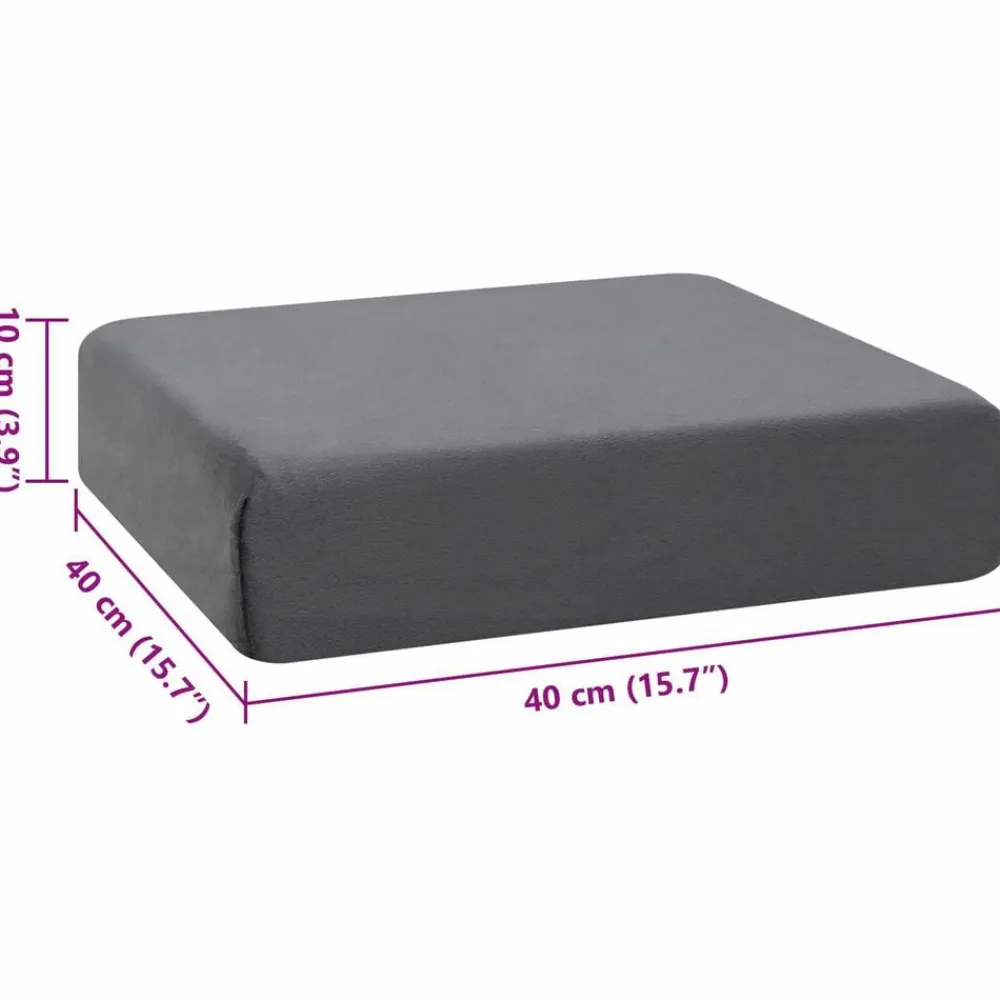 vidaXL Ropa De Casa-Almohada para el asiento 40 x 40 x 10 cm Espuma PU