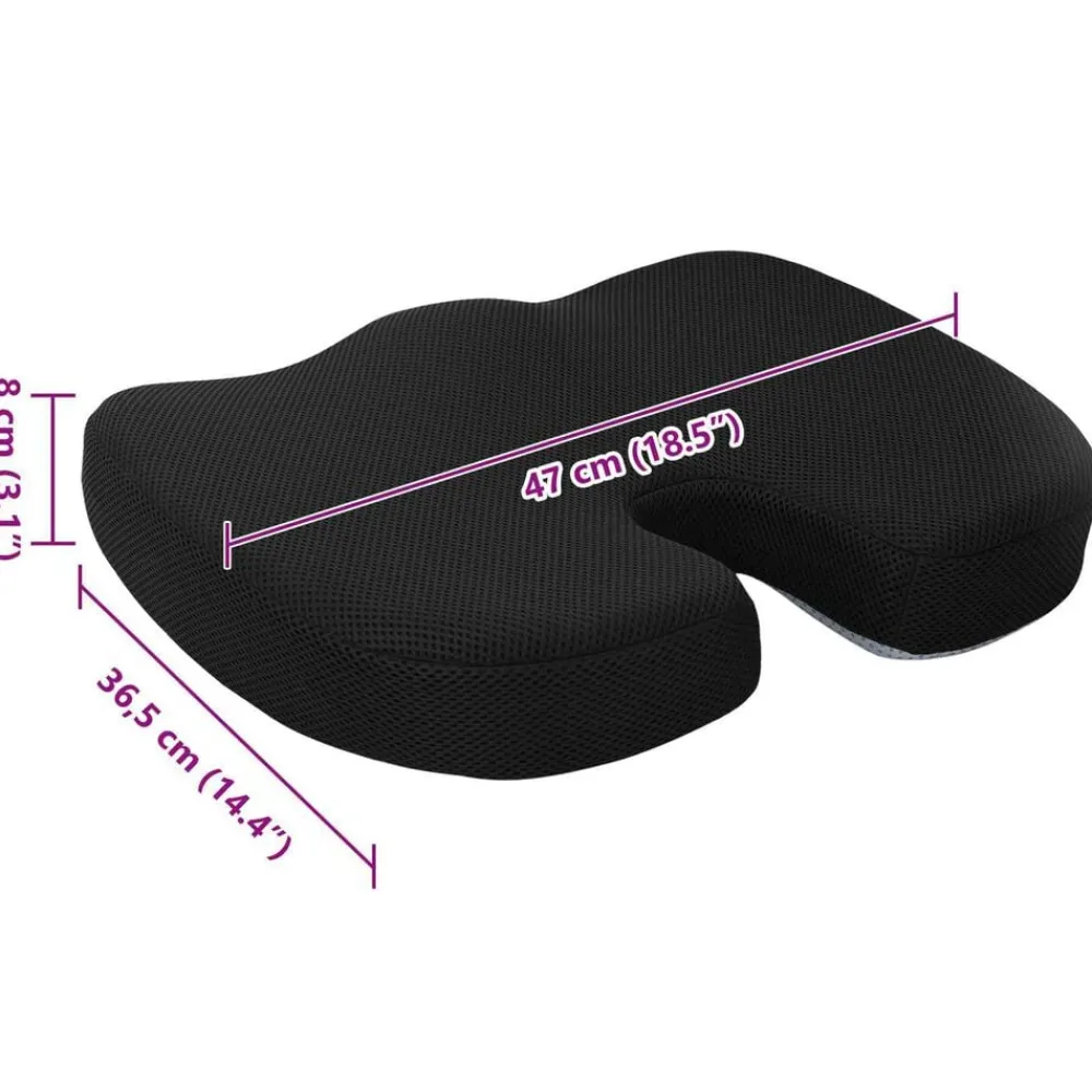 vidaXL Ropa De Casa-Almohada para el asiento Color sólido 47 x 36,5 x 8 cm