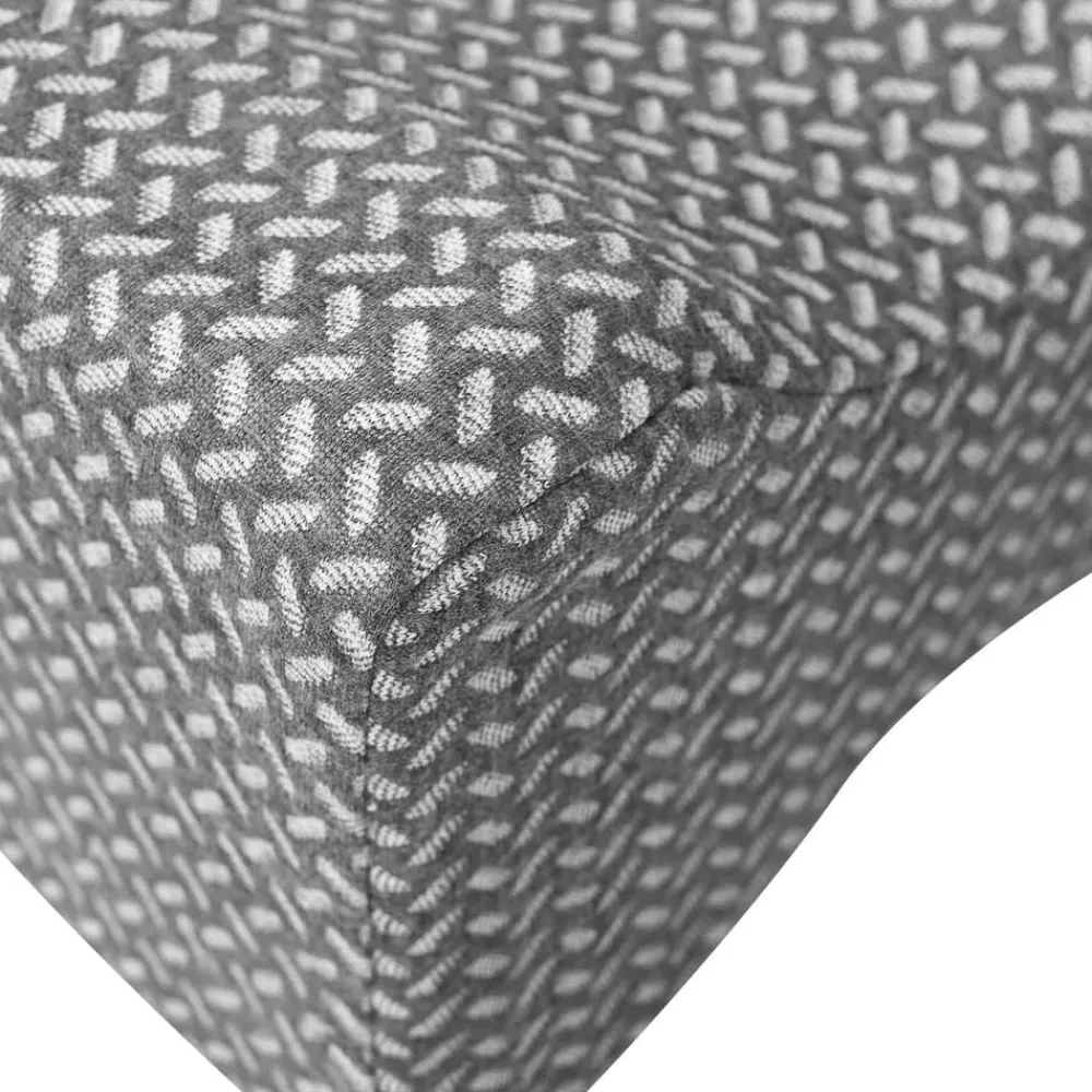 vidaXL Almohada para la rodilla Color sólido 26 x 21,5 x 15 cm Gris Outlet