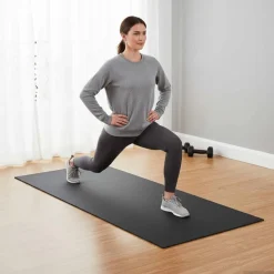 vidaXL Fitness Y Musculación-Almohadilla de Protección Deportiva Negro 120 x 60 x 0,6 cm