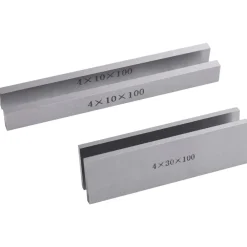 vidaXL Herramientas-Almohadillas paralelas 100 mm 18 piezas 10-42 mm
