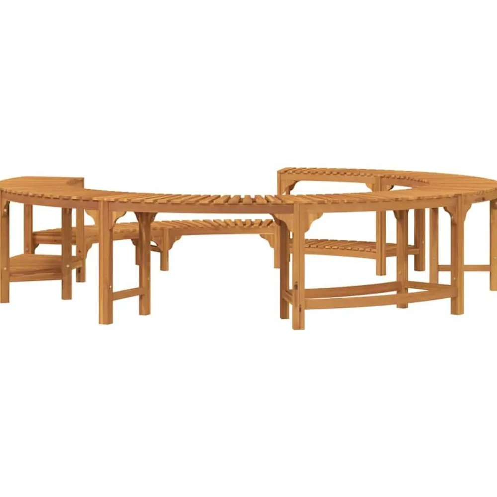vidaXL Piscina Y Spa-Alrededor de Spa Marrón Ø255 x 55,5 cm Madera de Acacia Sólida