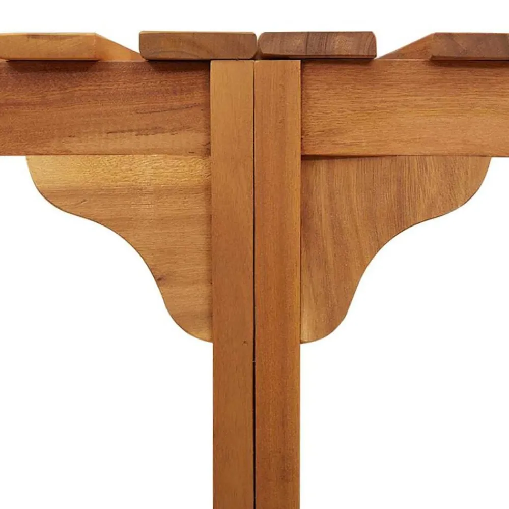 vidaXL Piscina Y Spa-Alrededor de Spa Marrón Ø255 x 55,5 cm Madera de Acacia Sólida