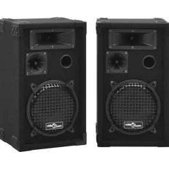 vidaXL Electrónica-Altavoces pasivos escenario profesional hifi 2 uds 800 W negro