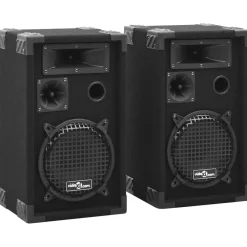 vidaXL Electrónica-Altavoces pasivos escenario profesional hifi 2 uds 800 W negro