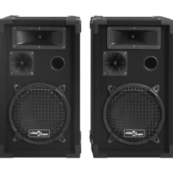 vidaXL Electrónica-Altavoces pasivos escenario profesional hifi 2 uds 800 W negro